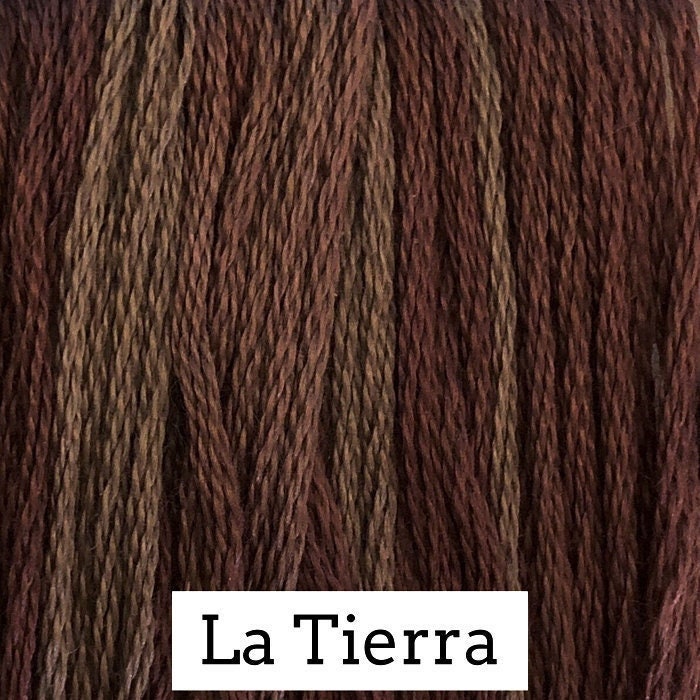 La Tierra Classic Colorworks - 5 yds, Hand-Dyed, 6 Strand, 100% Cotton, Cross Stitch Embroidery Floss