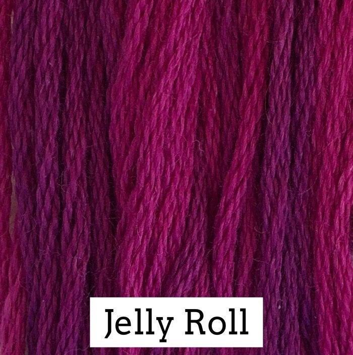Jelly Roll by Classic Colorworks - 5 yds, Hand-Dyed, 6 Strand, 100% Cotton, Cross Stitch Embroidery Floss