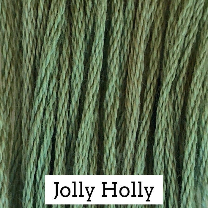 Jolly Holly by Classic Colorworks - 5 yds, Hand-Dyed, 6 Strand, 100% Cotton, Cross Stitch Embroidery Floss
