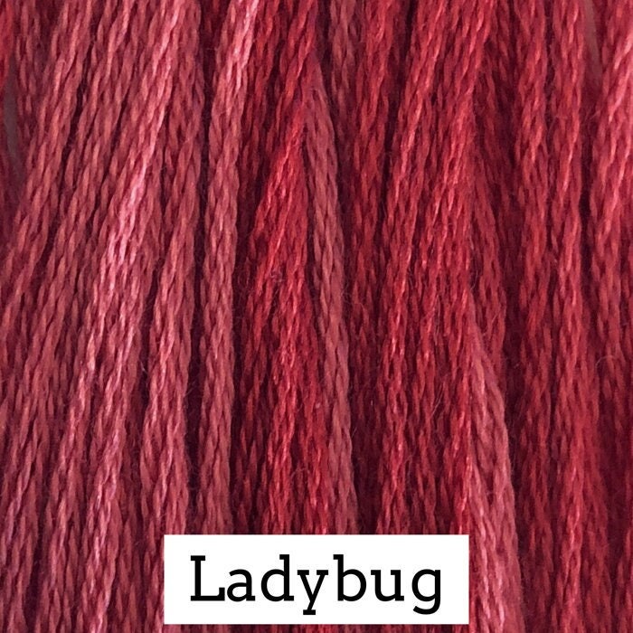 Ladybug by Classic Colorworks - 5 yds, Hand-Dyed, 6 Strand, 100% Cotton, Cross Stitch Embroidery Floss