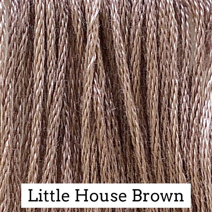 Little House Brown by Classic Colorworks - 5 yds, Hand-Dyed, 6 Strand, 100% Cotton, Cross Stitch Embroidery Floss