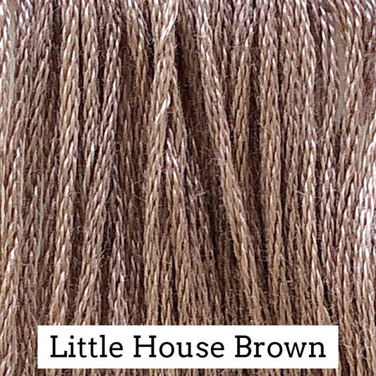 Little House Brown by Classic Colorworks - 5 yds, Hand-Dyed, 6 Strand, 100% Cotton, Cross Stitch Embroidery Floss