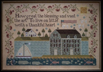 Live on Little - Plum Street Samplers - Cross Stitch Pattern