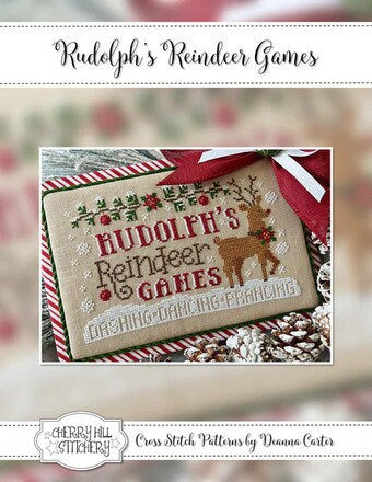 Rudolph's Reindeer Games – PAPER Pattern – Cherry Hill Stitchery