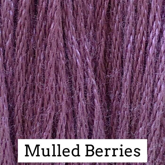 Mulled Berries by Classic Colorworks - 5 yds, Hand-Dyed, 6 Strand, 100% Cotton, Cross Stitch Embroidery Floss