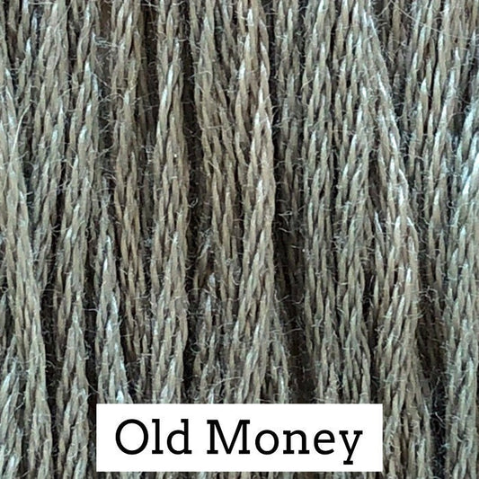 Old Money by Classic Colorworks - 5 yds, Hand-Dyed, 6 Strand, 100% Cotton, Cross Stitch Embroidery Floss