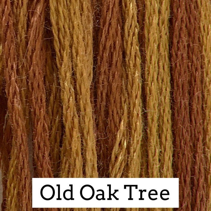 Old Oak Tree by Classic Colorworks - 5 yds, Hand-Dyed, 6 Strand, 100% Cotton, Cross Stitch Embroidery Floss
