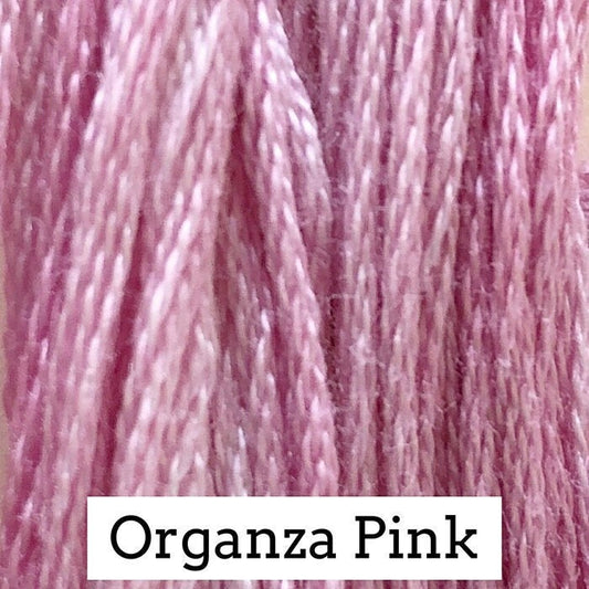 Organza Pink by Classic Colorworks - 5 yds, Hand-Dyed, 6 Strand, 100% Cotton, Cross Stitch Embroidery Floss