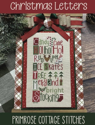Christmas Letters - Primrose Cottage Stitches - Cross Stitch Pattern