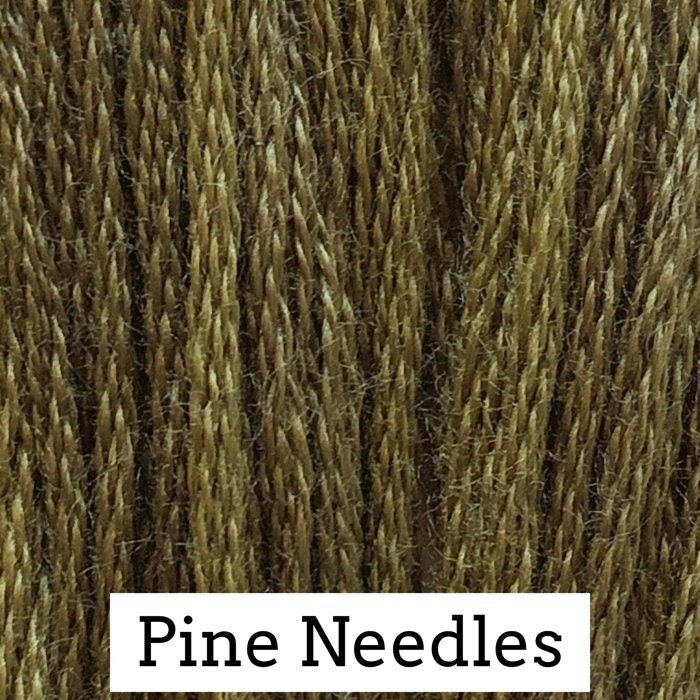 Pine Needles by Classic Colorworks - 5 yds, Hand-Dyed, 6 Strand, 100% Cotton, Cross Stitch Embroidery Floss