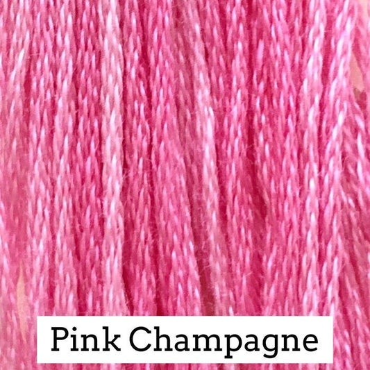 Pink Champagne by Classic Colorworks - 5 yds, Hand-Dyed, 6 Strand, 100% Cotton, Cross Stitch Embroidery Floss