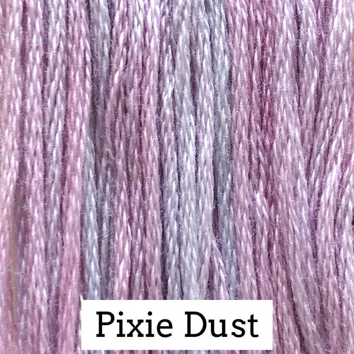 Pixie Dust by Classic Colorworks - 5 yds, Hand-Dyed, 6 Strand, 100% Cotton, Cross Stitch Embroidery Floss