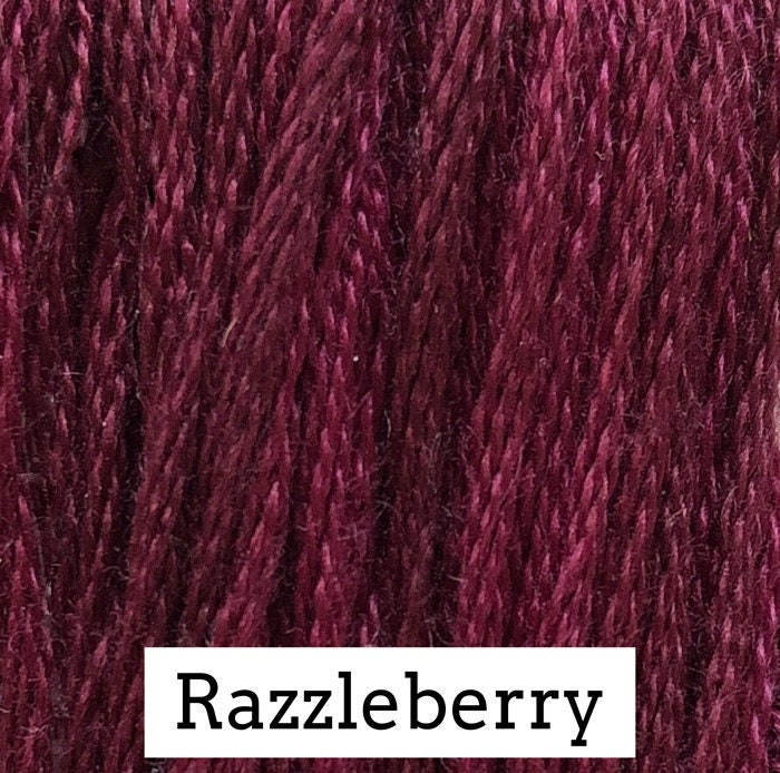 Razzleberry by Classic Colorworks - 5 yds, Hand-Dyed, 6 Strand, 100% Cotton, Cross Stitch Embroidery Floss