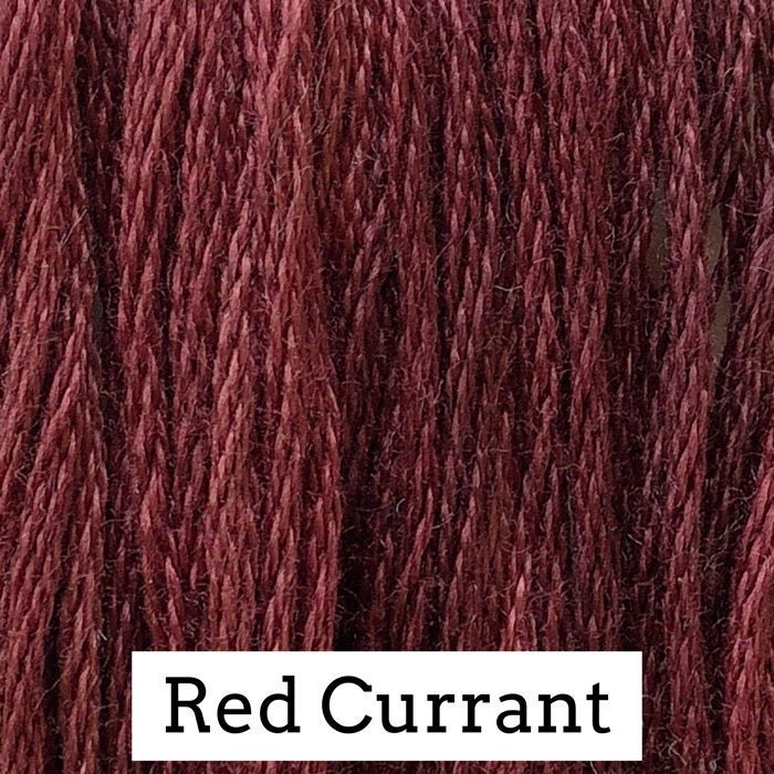 Red Currant by Classic Colorworks - 5 yds, Hand-Dyed, 6 Strand, 100% Cotton, Cross Stitch Embroidery Floss