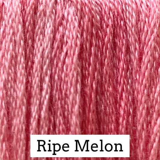 Ripe Melon by Classic Colorworks - 5 yds, Hand-Dyed, 6 Strand, 100% Cotton, Cross Stitch Embroidery Floss