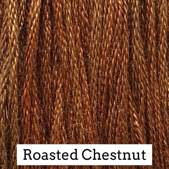 Roasted Chestnut by Classic Colorworks - 5 yds, Hand-Dyed, 6 Strand, 100% Cotton, Cross Stitch Embroidery Floss