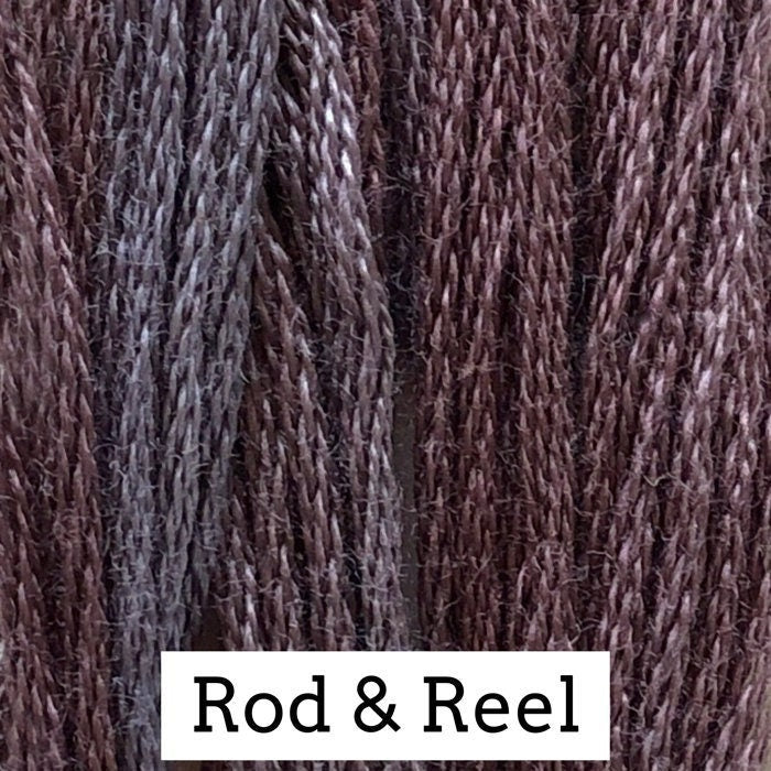 Rod & Reel by Classic Colorworks - 5 yds, Hand-Dyed, 6 Strand, 100% Cotton, Cross Stitch Embroidery Floss