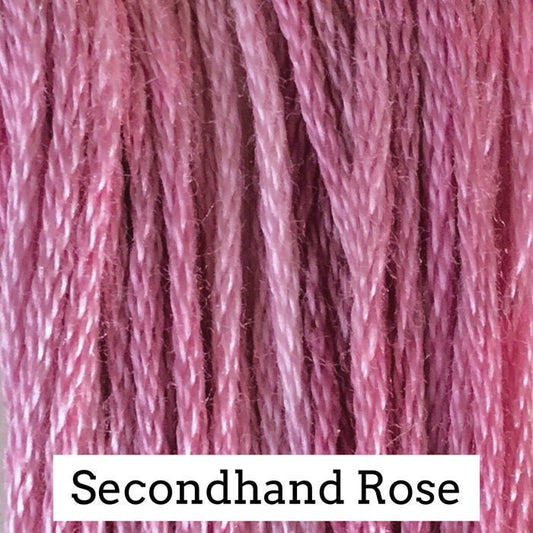 Secondhand Rose by Classic Colorworks - 5 yds, Hand-Dyed, 6 Strand, 100% Cotton, Cross Stitch Embroidery Floss
