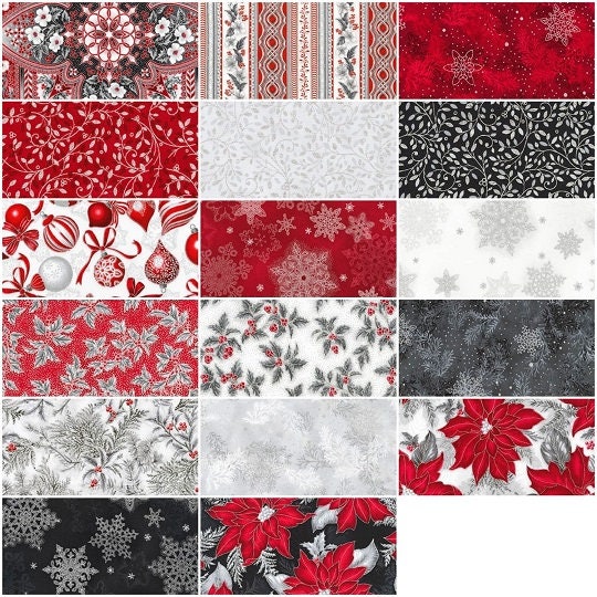 Holiday Flourish - Scarlet Colorstory- Jelly Roll