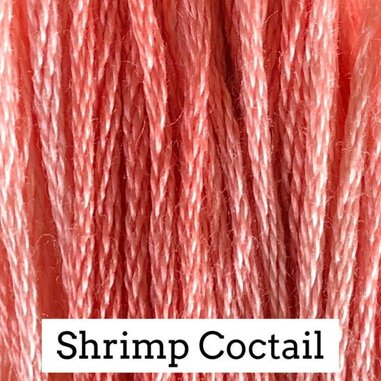 Shrimp Cocktail by Classic Colorworks - 5 yds, Hand-Dyed, 6 Strand, 100% Cotton, Cross Stitch Embroidery Floss