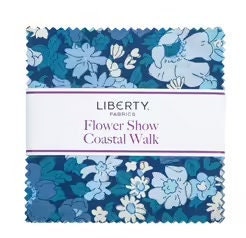Flower Show Coastal Walk by Liberty Fabrics - 5"x5"