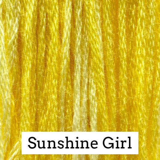 Sunshine Girl by Classic Colorworks - 5 yds, Hand-Dyed, 6 Strand, 100% Cotton, Cross Stitch Embroidery Floss