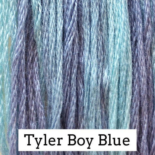 Tyler Boy Blue by Classic Colorworks - 5 yds, Hand-Dyed, 6 Strand, 100% Cotton, Cross Stitch Embroidery Floss