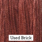 Used Brick by Classic Colorworks - 5 yds, Hand-Dyed, 6 Strand, 100% Cotton, Cross Stitch Embroidery Floss