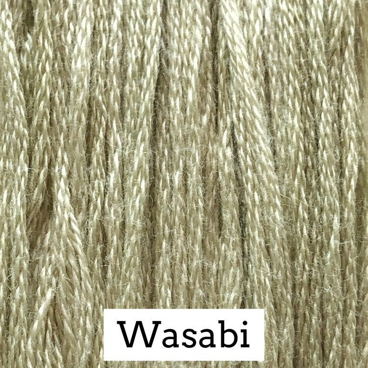 Wasabi by Classic Colorworks - 5 yds, Hand-Dyed, 6 Strand, 100% Cotton, Cross Stitch Embroidery Floss