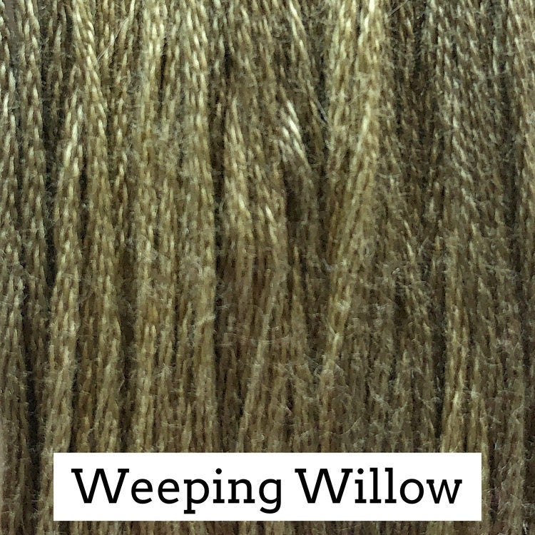 Weeping Willow by Classic Colorworks - 5 yds, Hand-Dyed, 6 Strand, 100% Cotton, Cross Stitch Embroidery Floss