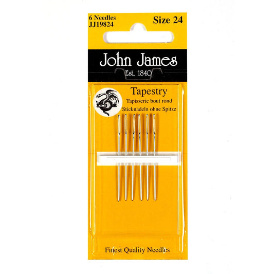 John James Tapestry Needles - Size 24, 26 & 28