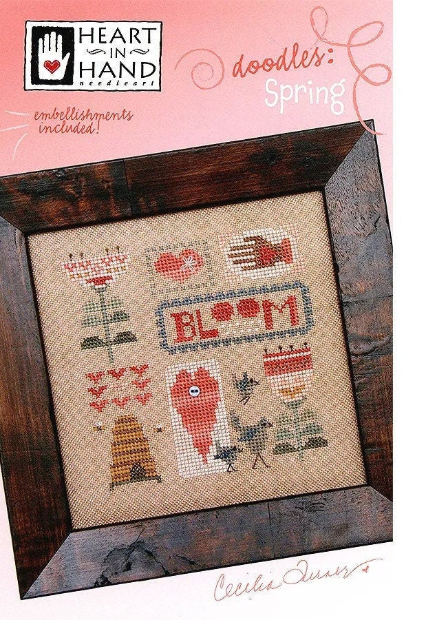 Doodles: Spring – PAPER Pattern – Heart in Hand