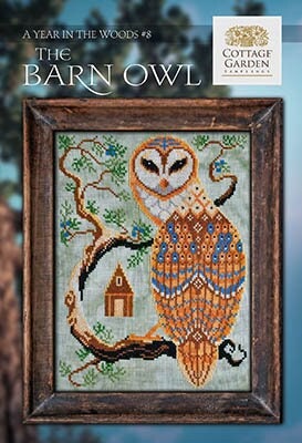 The Barn Owl #8 - A Year in the Woods - Cottage Garden Samplings - Cross Stitch Pattern