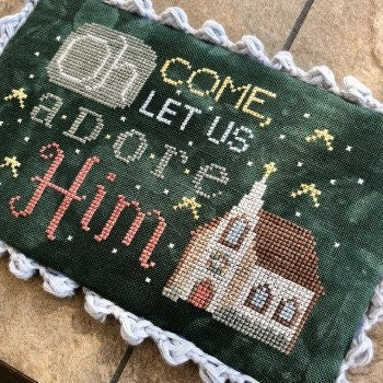 Let Us Adore Him - Sweet Wing Studio - Cross Stitch Pattern