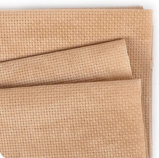 20 Count Vintage Country Mocha Aida – Zweigart Cross Stitch Fabric – More Information in Description