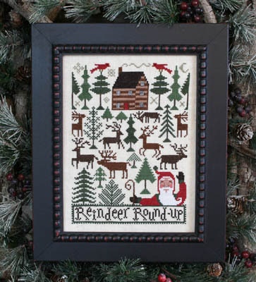 Reindeer Roundup - The Prairie Schooler - Cross Stitch Pattern