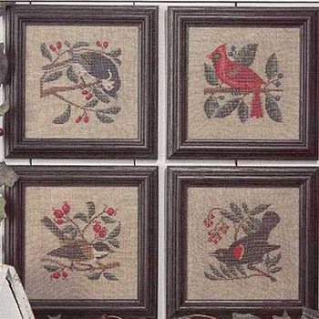 Birds & Berries - The Prairie Schooler - Cross Stitch Pattern