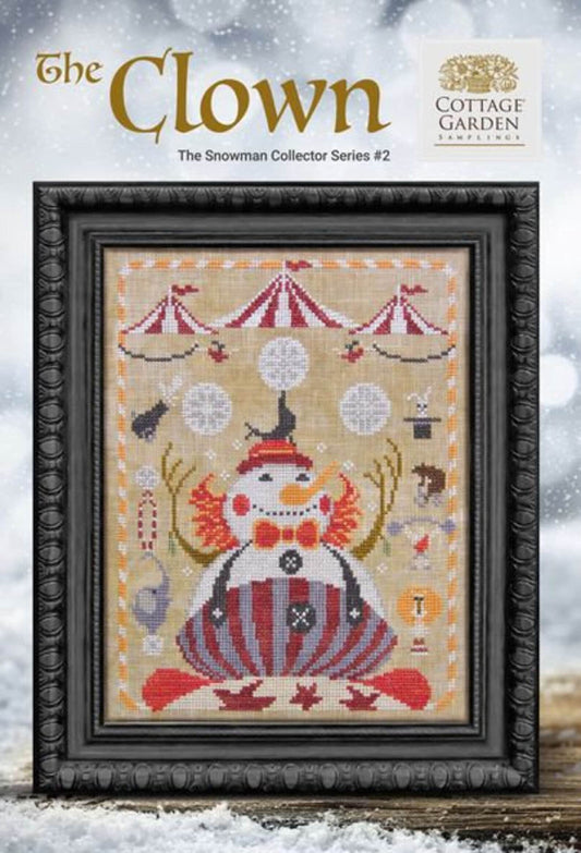 Snowman Collector's Series - The Clown #2 by Cottage Garden Samplings - Cross Stitch Pattern