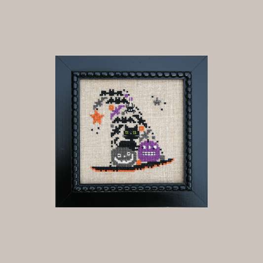 Witch's Hat of Bats Cross Stitch Kit - Bent Creek